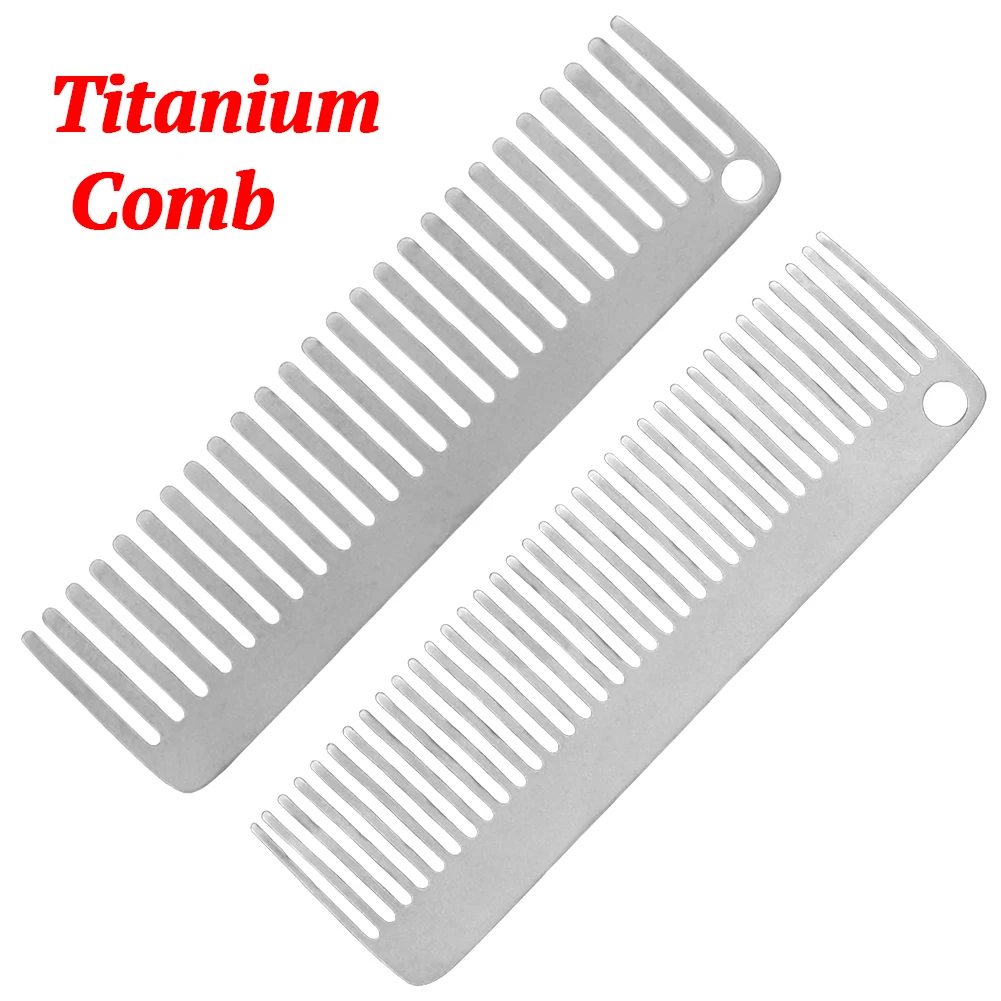 Comb Pocket Titanium - Titanium Comb Anti-Static Portable Camping Comb