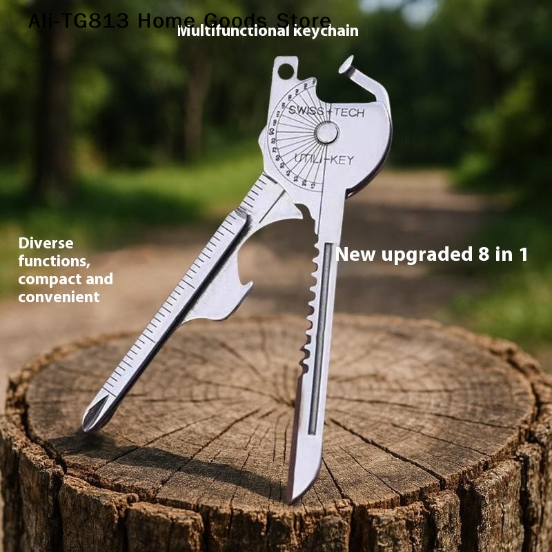 Micro Screwdriver Kit - 8-in-1 Multi-Tool Keychain For Camping &