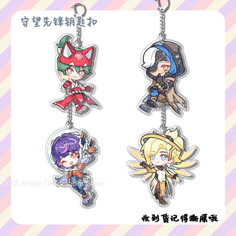 4pcs Anime Game Overwatch  Col – Carabiner Keychain recenzja i cena