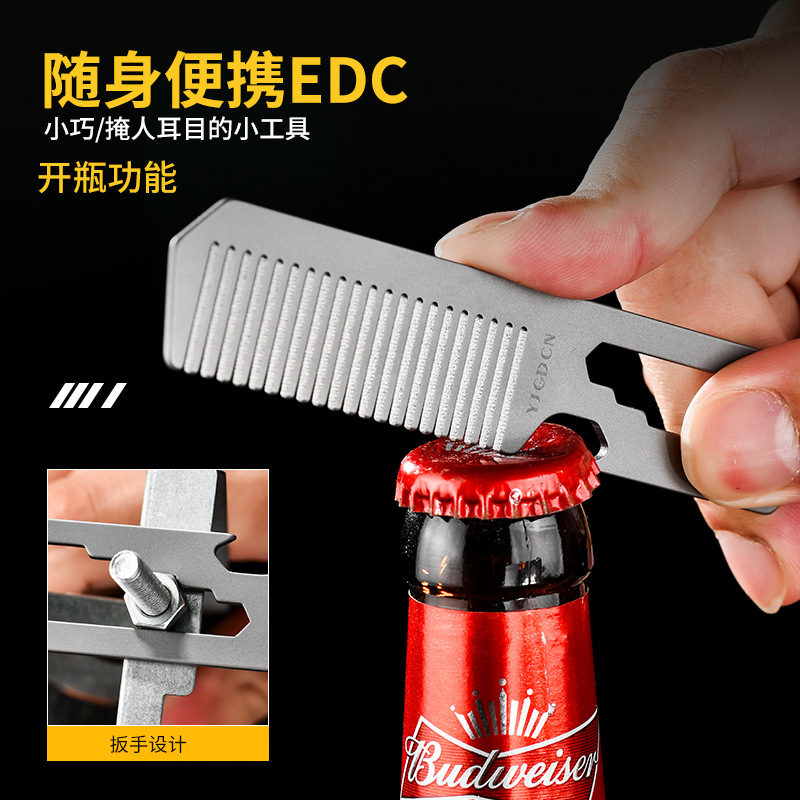 TC4 Titanium Alloy Comb, Bottl – Comb Pocket Titanium recenzja i cena
