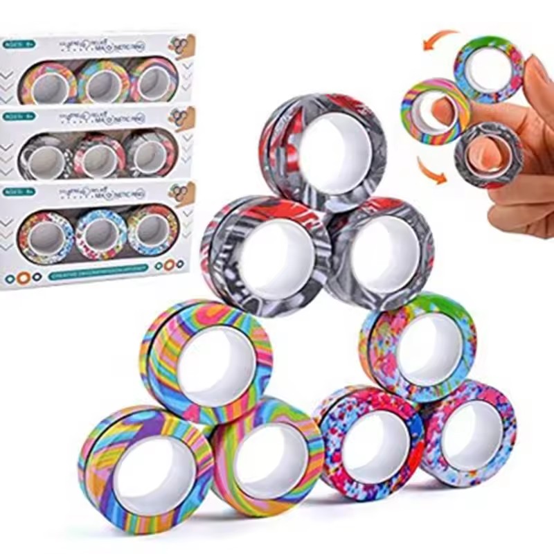 3PCS Fingertip Magnetic Rings  – Fidget Spinner Bearing recenzja i cena