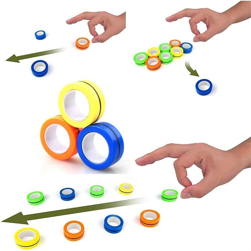 3PCS Fingertip Magnetic Rings  – Fidget Spinner Bearing recenzja i cena