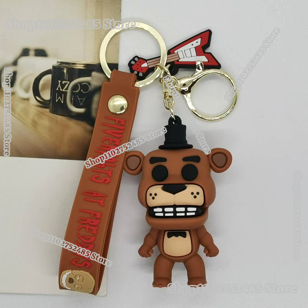 5pcs Cartoon Anime FNAF Figure – Carabiner Keychain recenzja i cena