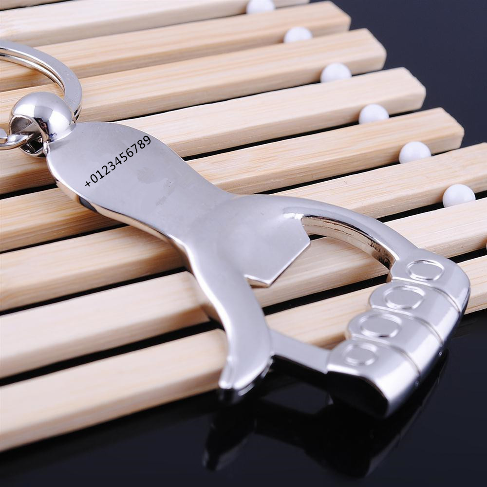 Custom Text Logo Keychain Thum – Bottle Opener Keyring recenzja i cena