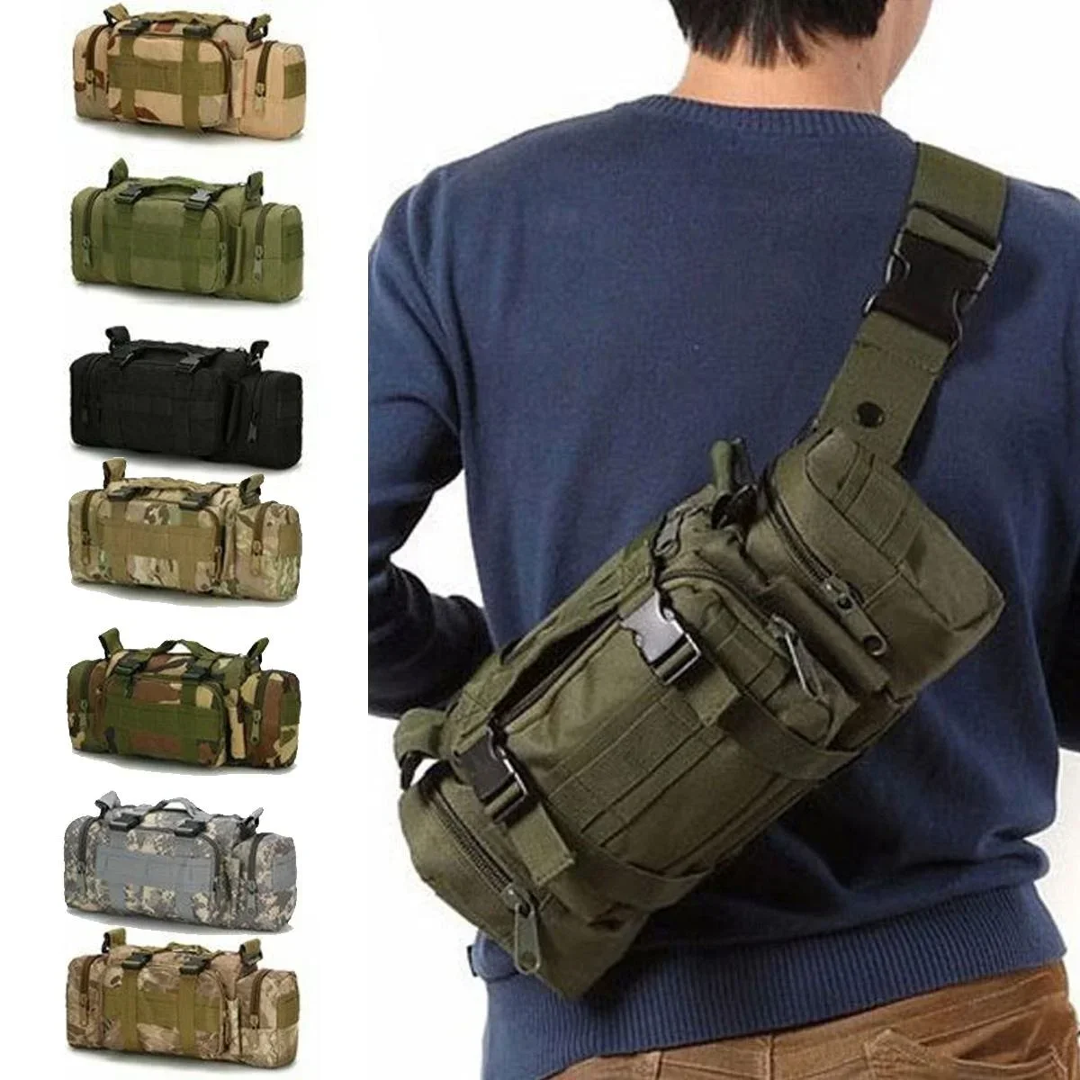 Duffel Waist Bag Molle Waterpr – Edc Carry Fanny Pack recenzja i cena