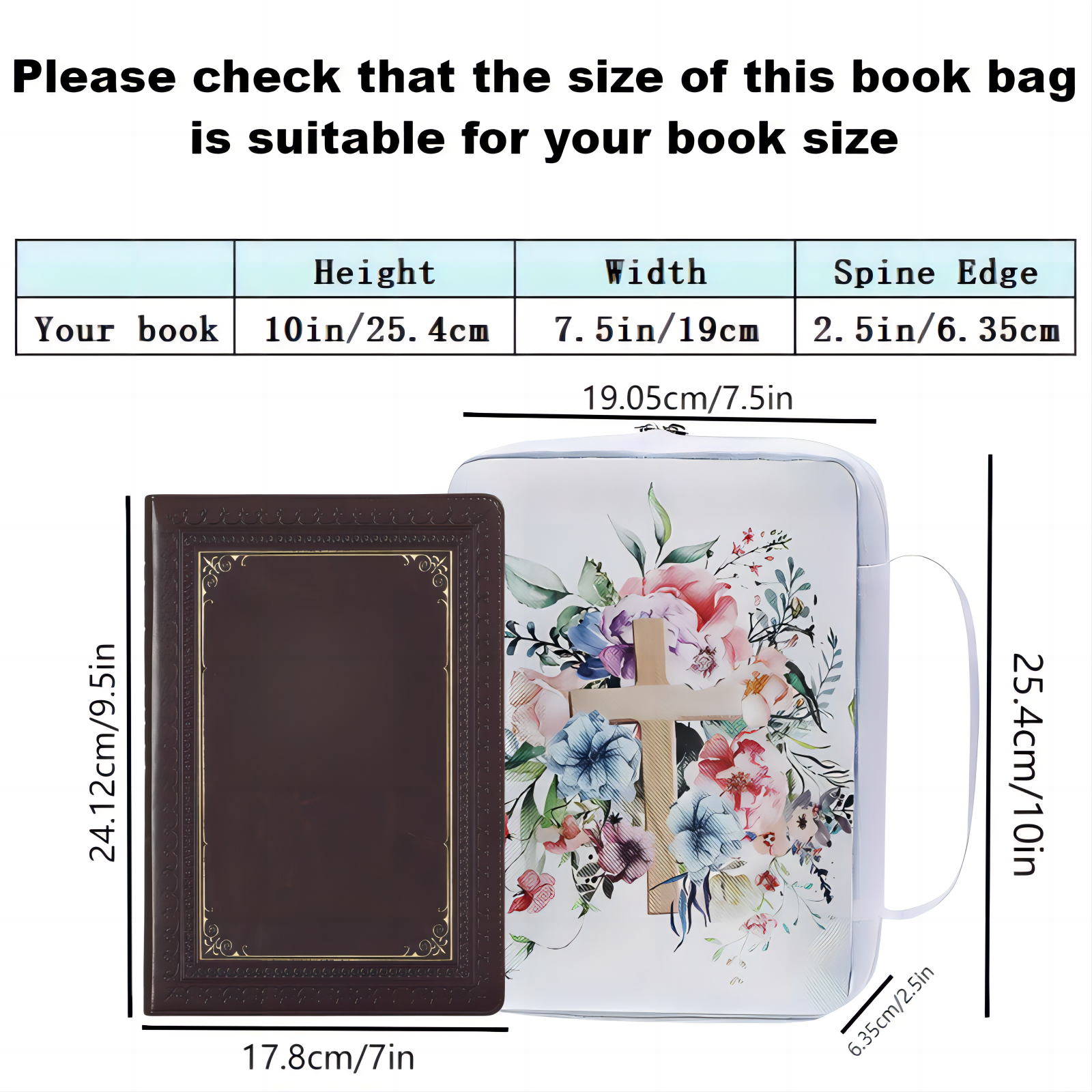 Bible Cover, Floral Bible Case – Edc Carry Bag recenzja i cena