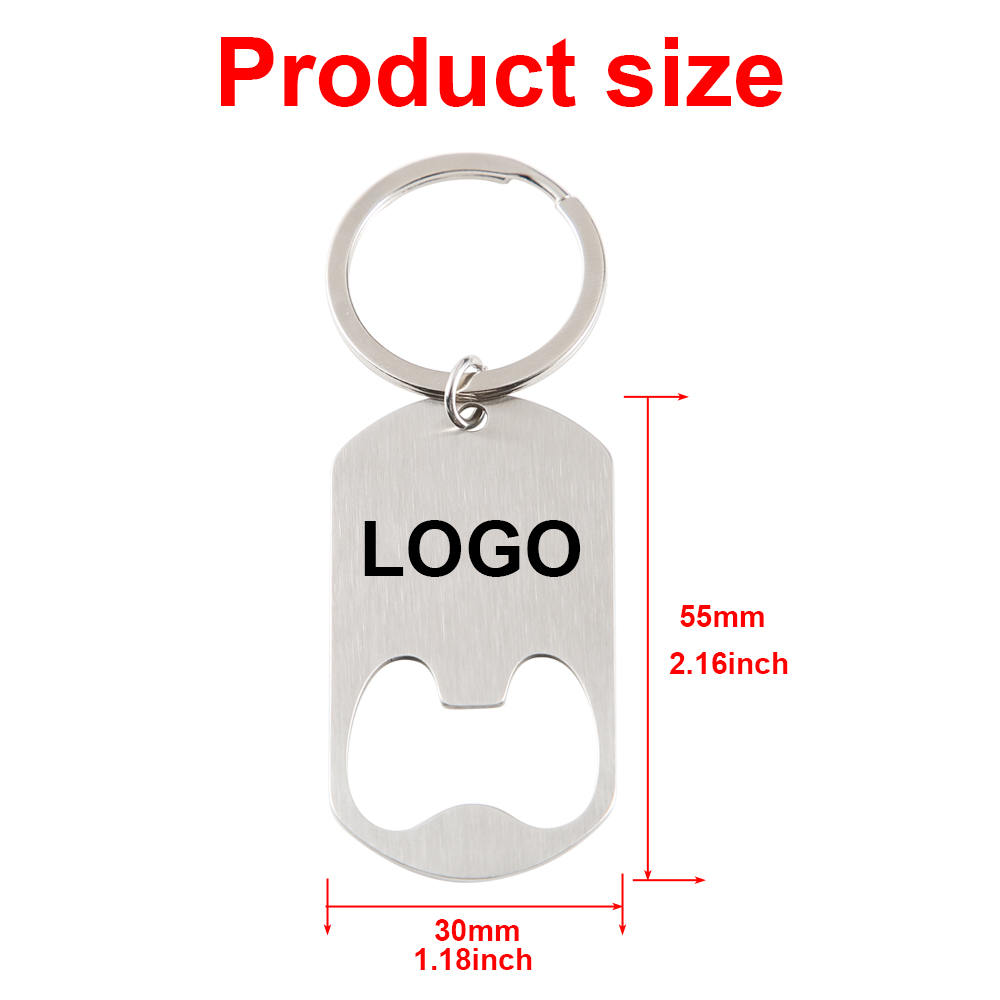 Custom Company Logo Stainless  – Bottle Opener Keyring recenzja i cena