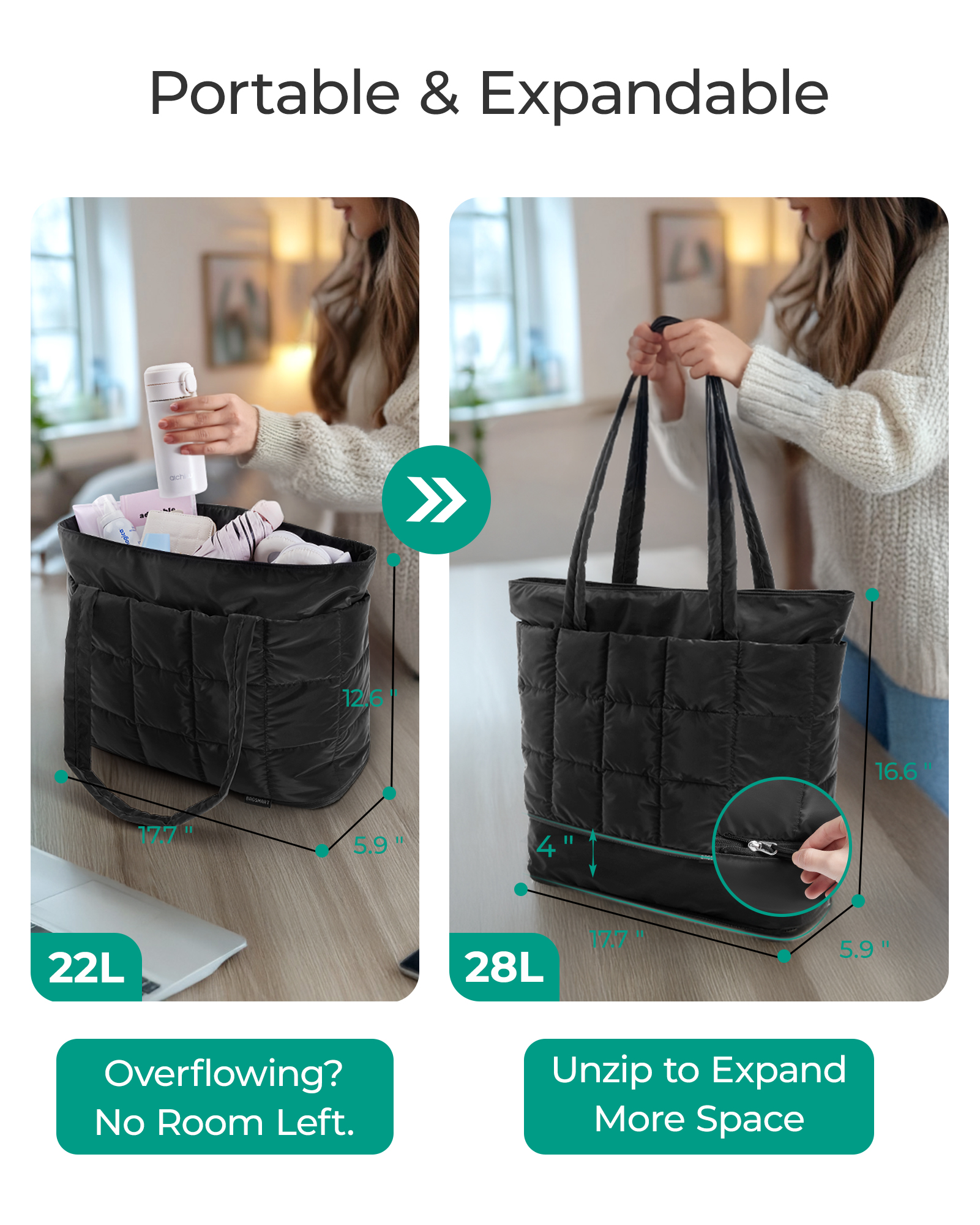 BAGSMART Travel Tote Bag Women – Edc Carry Bag recenzja i cena