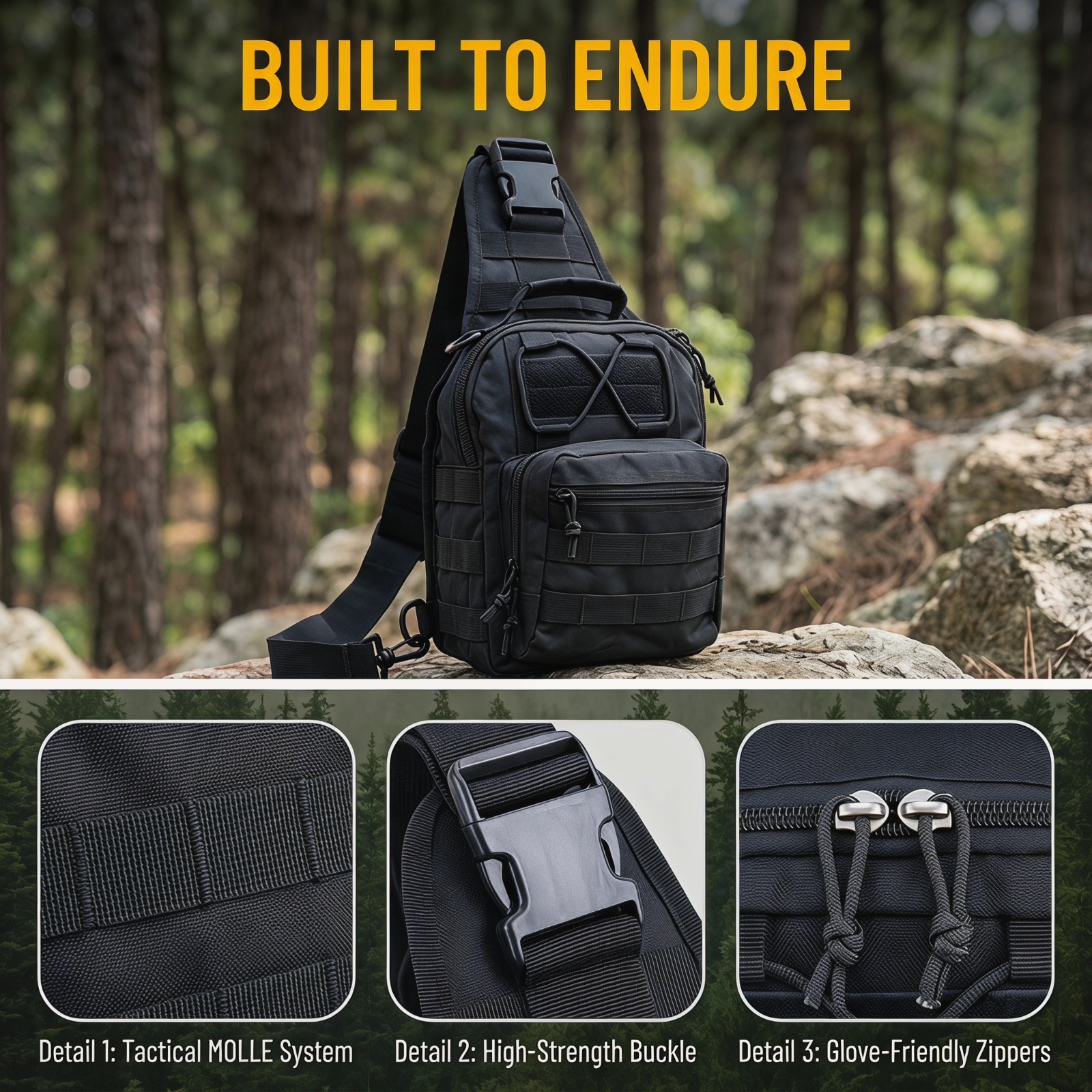 Tactical Sling Chest Pack Dura – Edc Everyday Carry Bag recenzja i cena
