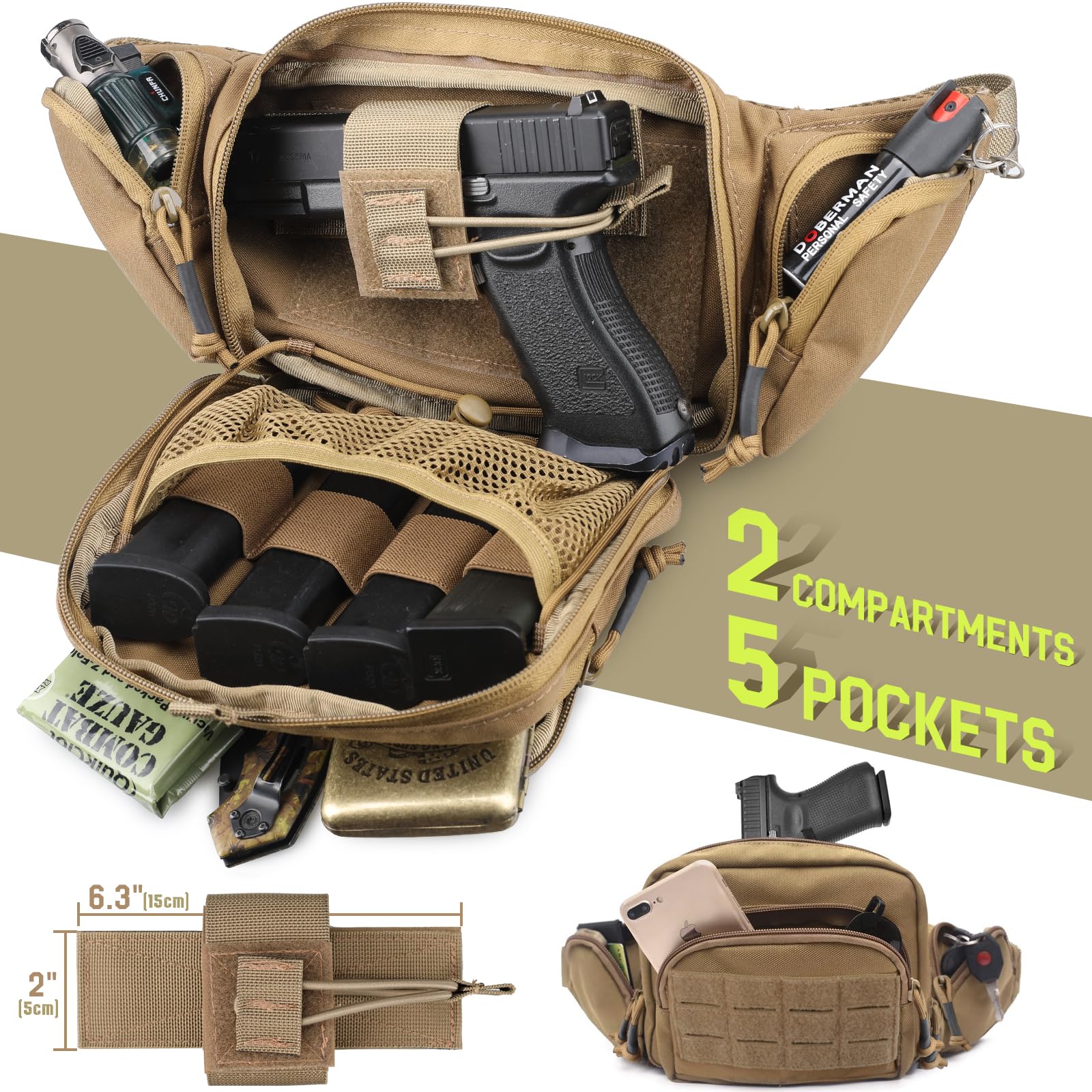 Tactical Concealed Carry Fanny – Edc Carry Pistols recenzja i cena