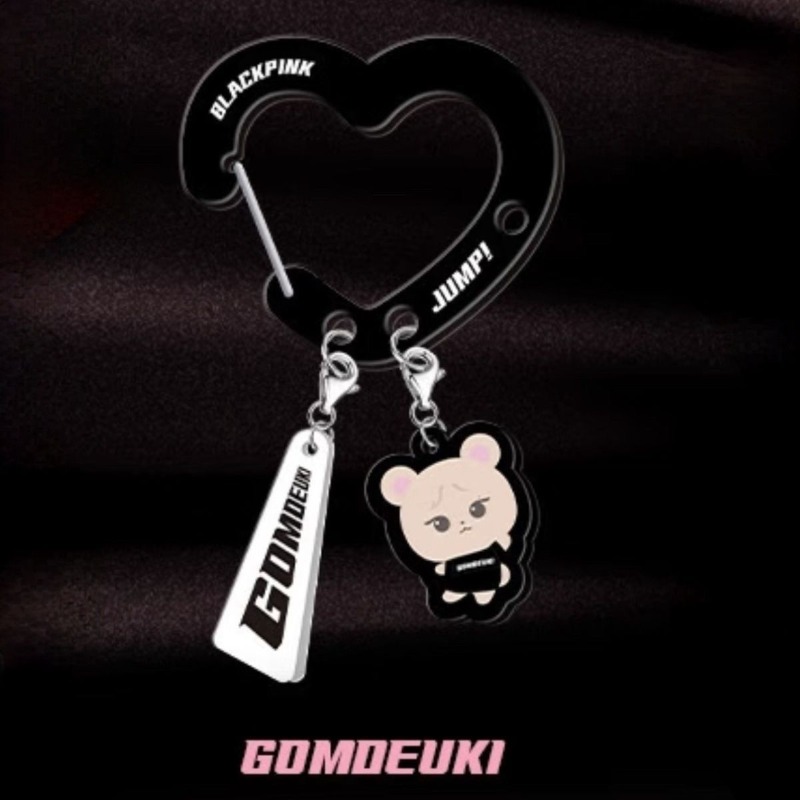 Black Pink Lovely Acrylic Fan‑ – Carabiner Keychain recenzja i cena