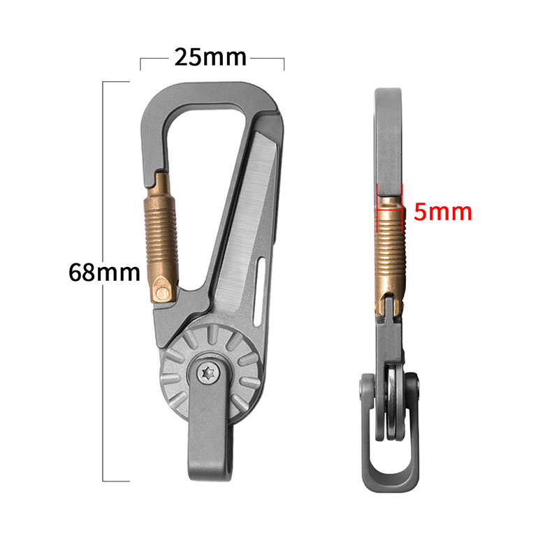 Titanium Alloy Car Keychain fo – Edc Carry Essentials recenzja i cena