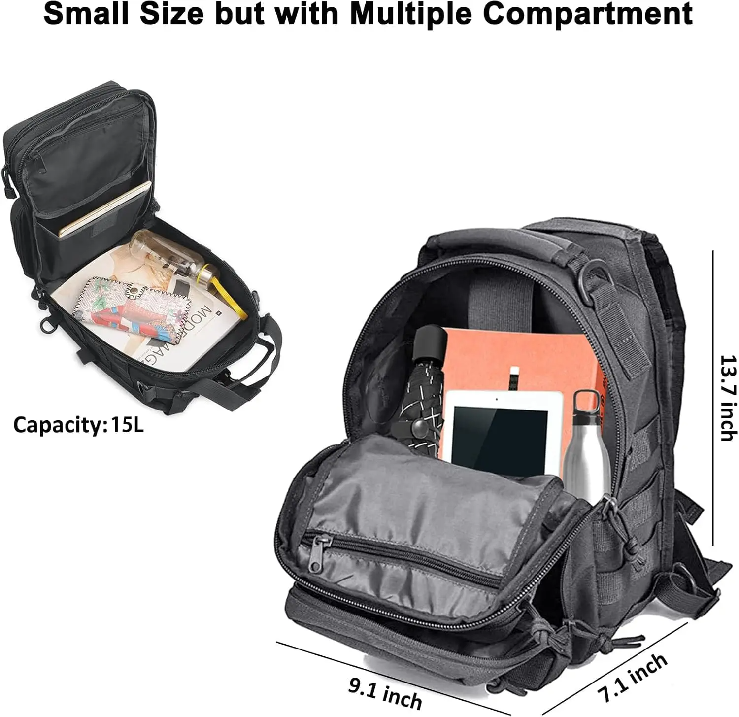 Tactical Sling Backpack Should – Edc Carry Pistols recenzja i cena