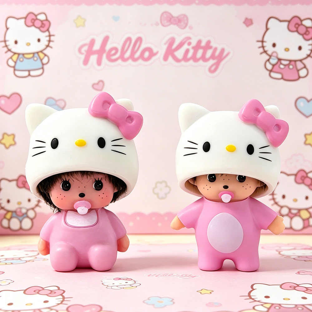 Hot Cute Hello Kitty Monchhich – Carabiner Keychain recenzja i cena