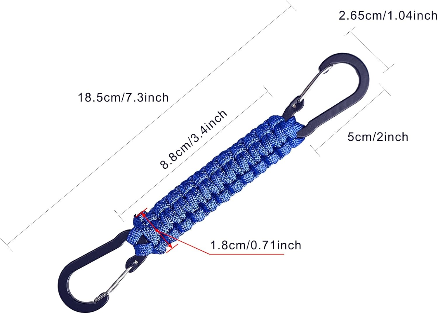 3-Pack Paracord Keychain Carab – Carabiner Keychain recenzja i cena