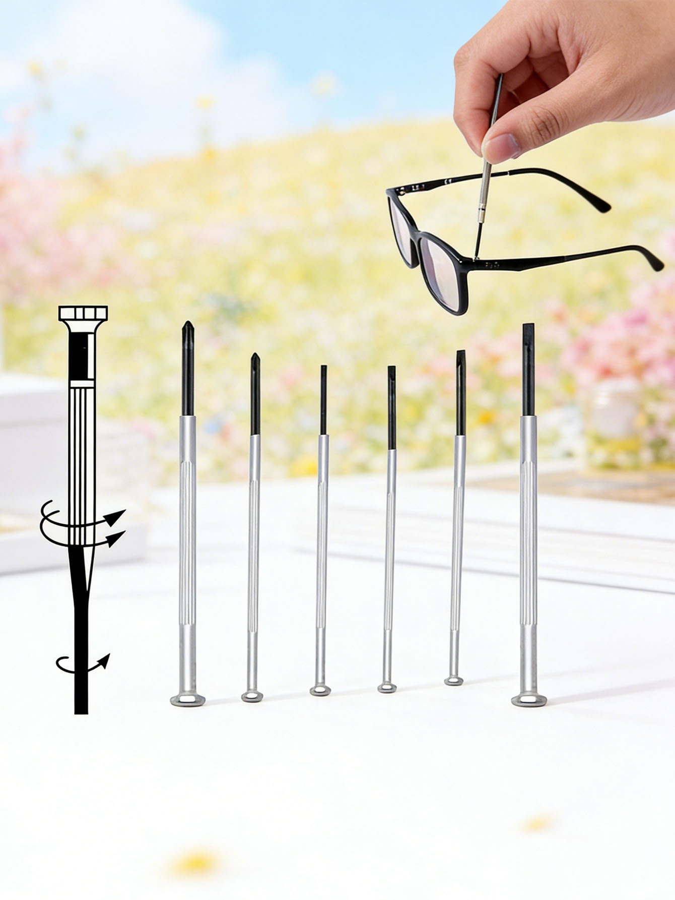 6pcs screwdriver set, eyewear  – Micro Screwdriver Kit recenzja i cena